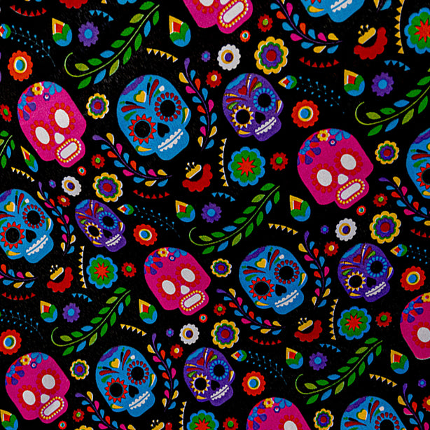 Estampado día de muertos - Rollo 100m