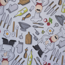Estampado Chef, cocina.