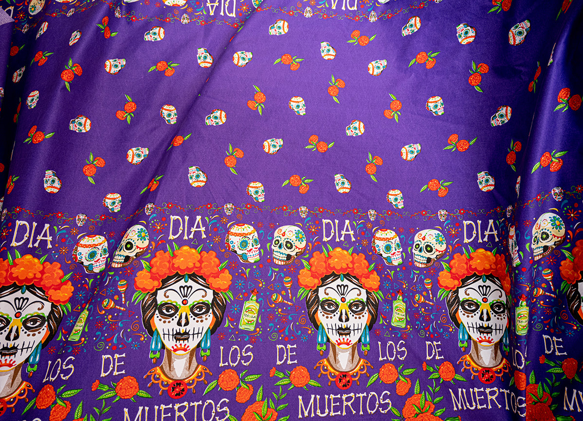 Estampado día de muertos - Rollo 100m