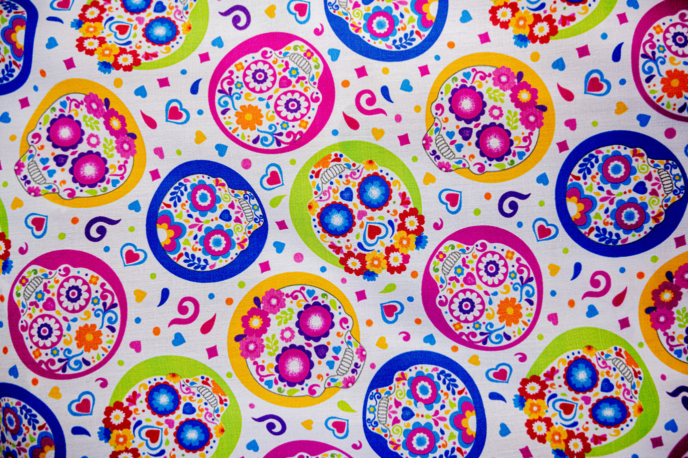 Estampado día de muertos - Rollo 100m