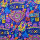 Microfibra Estampado Mexicano - Rollo 100m